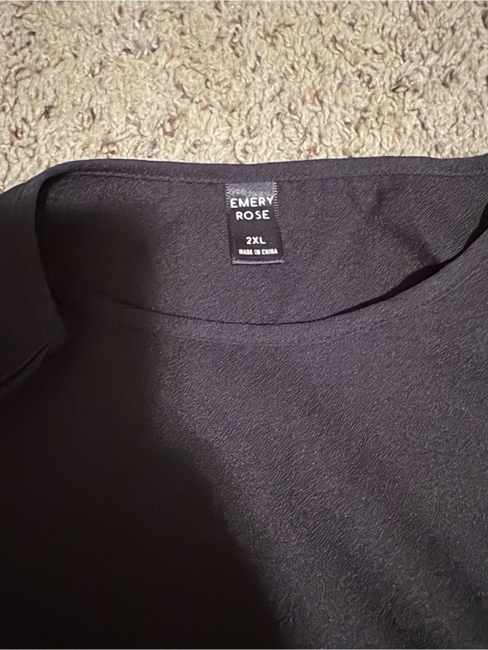 Lane Bryant Black 3/4 Blouse